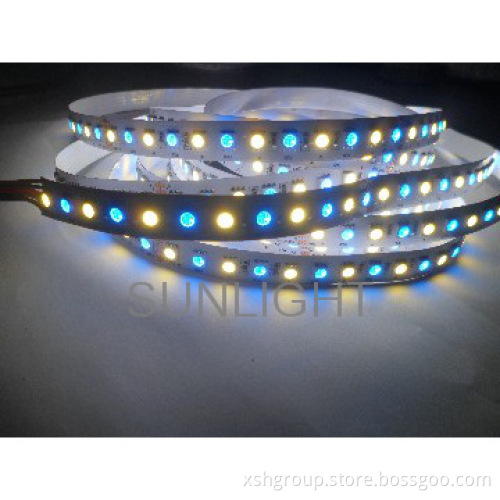 single line 5050 RGBWW full color dimmable LED strip